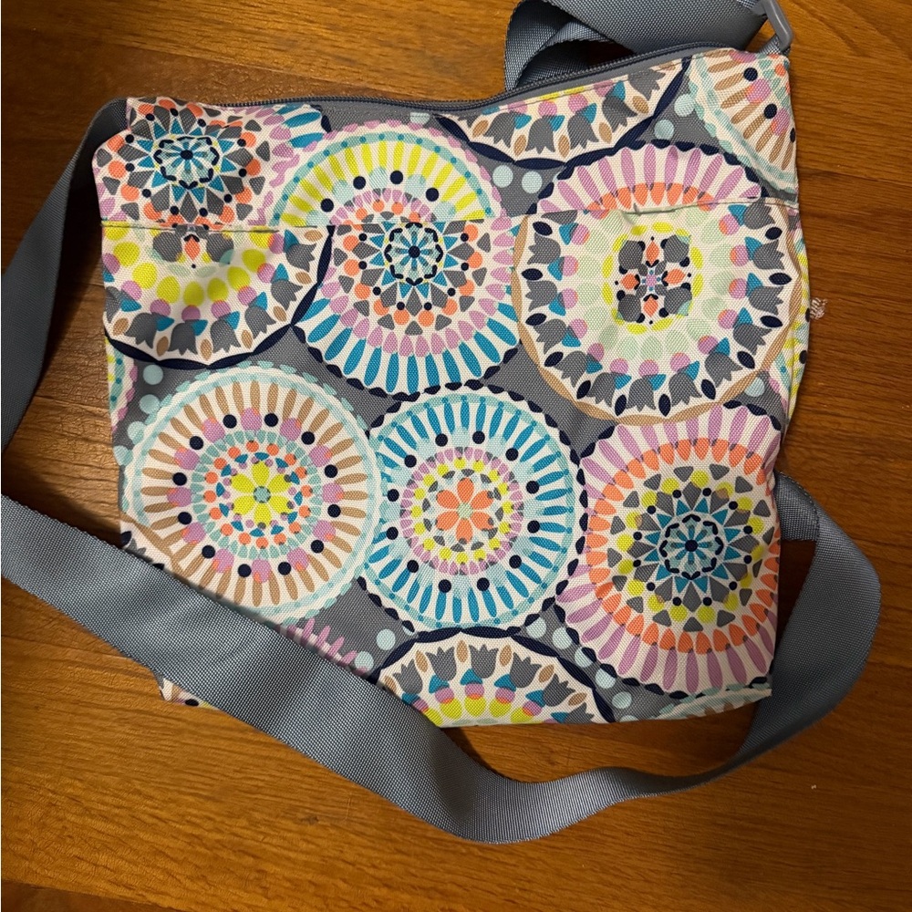 Vera Bradley Gray Multi Medallion Crossbody - Picture 2 of 3